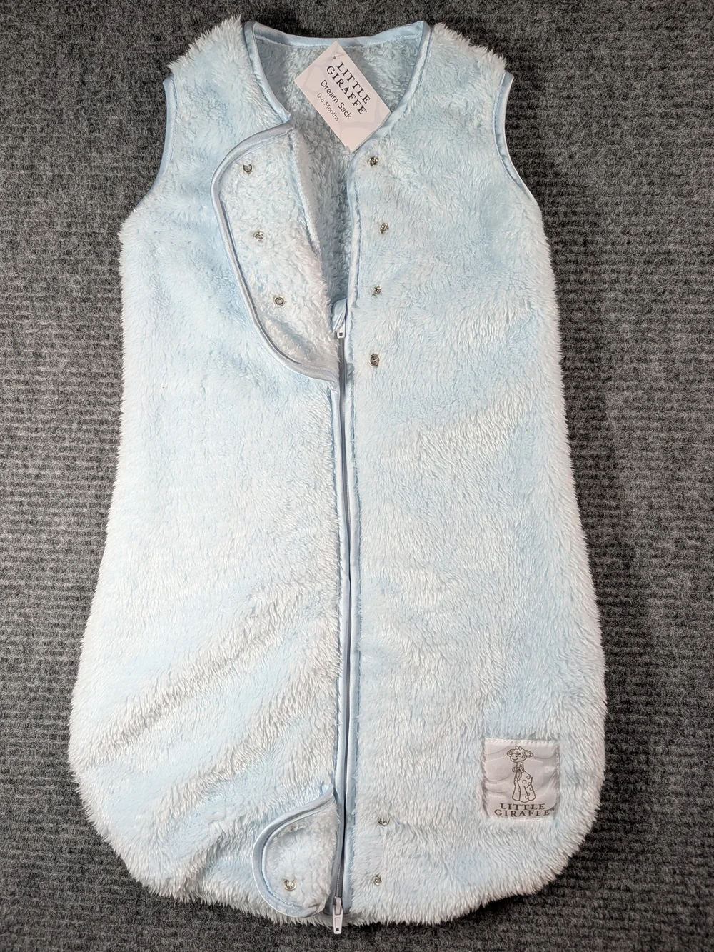 NWT Little Giraffe Chinelle Dream Sack 0-6 Months Baby Blue Luxury Ultra Soft